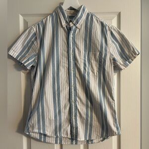 J. Crew Men’s Striped Short Sleeve Button Down